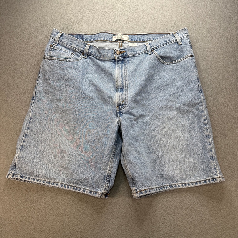 Levi Signature Denim Shorts Mens 44 (FIT 42) Blue Relaxed Fit Casual Jorts Jeans
